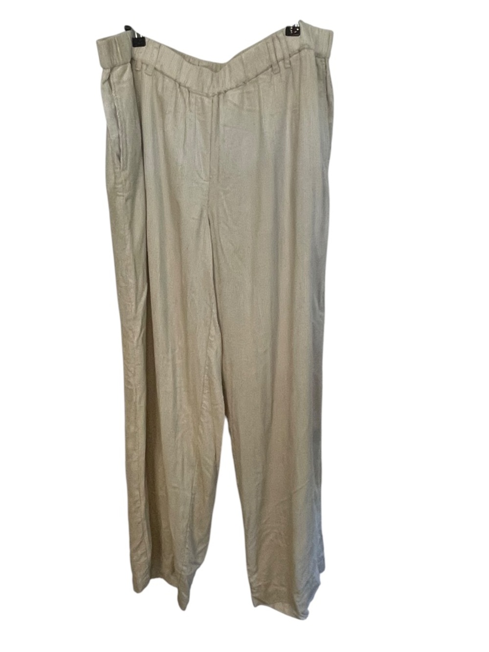 J. Jill Cream Wide-Leg Corduroy Pull On Pants In Barley-NWT